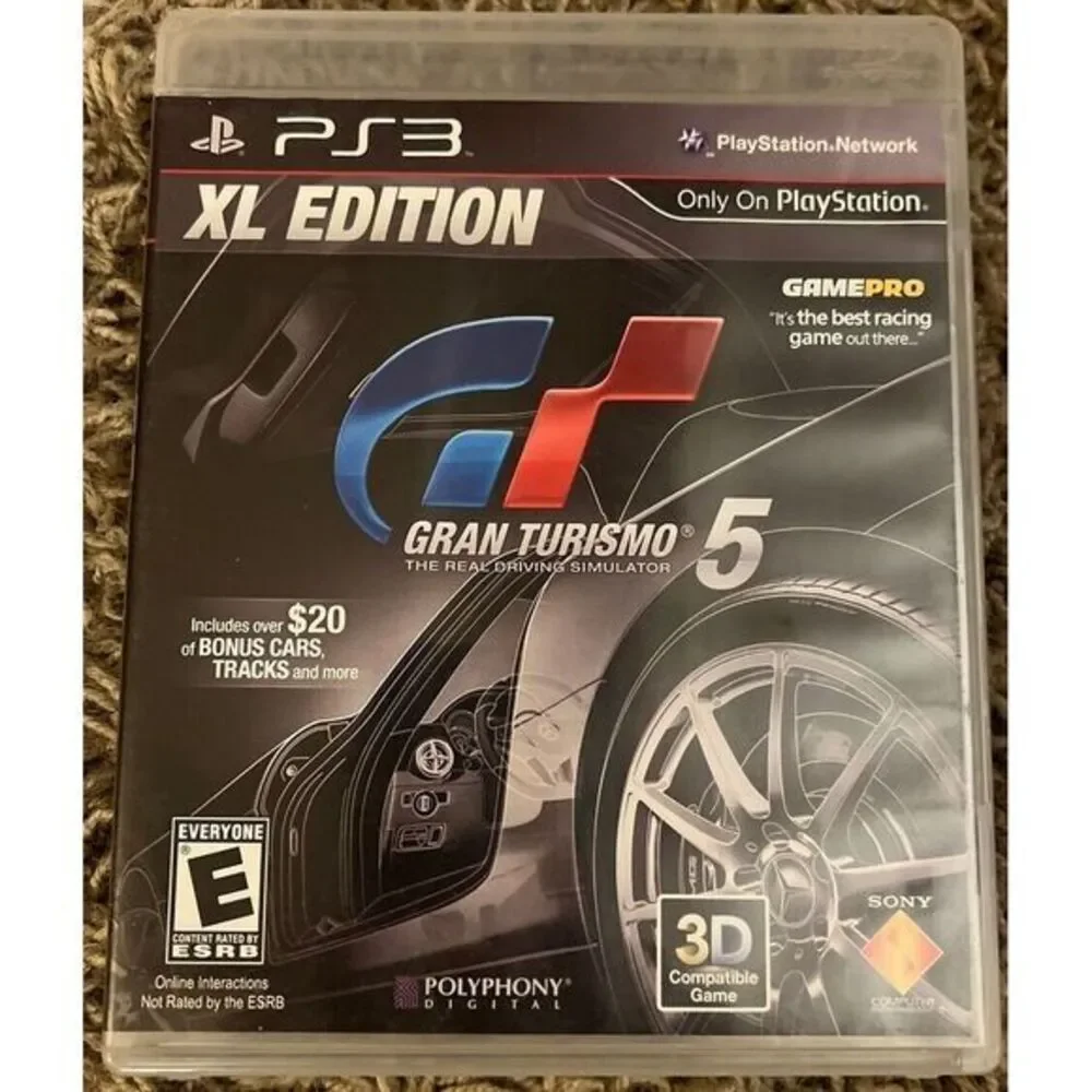 Playstation 3 PS3 Lot 2 Games Call Of Duty Ghosts & Grand Turismo 5‎ XL Edition